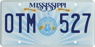 MS license plate OTM527