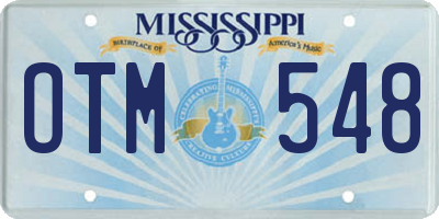 MS license plate OTM548