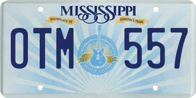 MS license plate OTM557