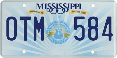 MS license plate OTM584
