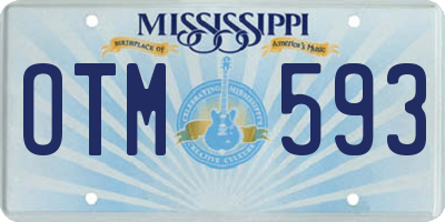 MS license plate OTM593
