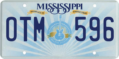 MS license plate OTM596