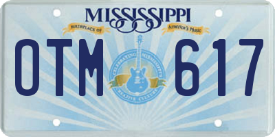 MS license plate OTM617