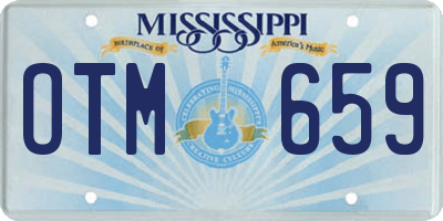 MS license plate OTM659