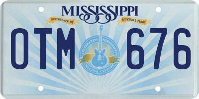 MS license plate OTM676