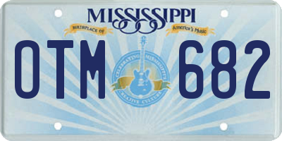 MS license plate OTM682