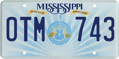MS license plate OTM743