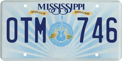 MS license plate OTM746
