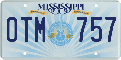 MS license plate OTM757