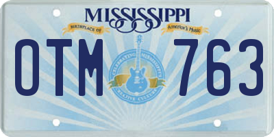 MS license plate OTM763
