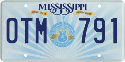 MS license plate OTM791
