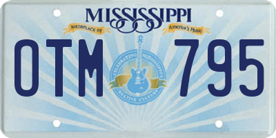 MS license plate OTM795