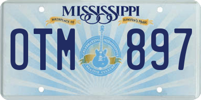 MS license plate OTM897