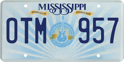 MS license plate OTM957
