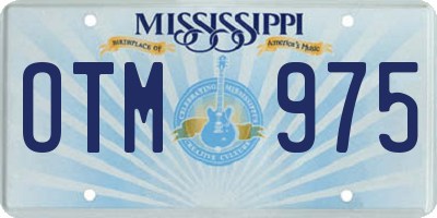 MS license plate OTM975