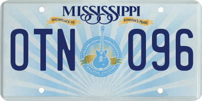 MS license plate OTN096