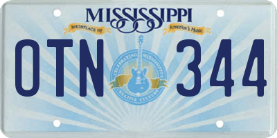 MS license plate OTN344
