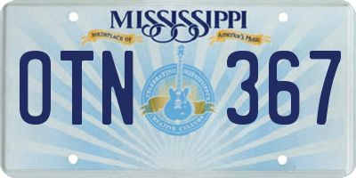 MS license plate OTN367