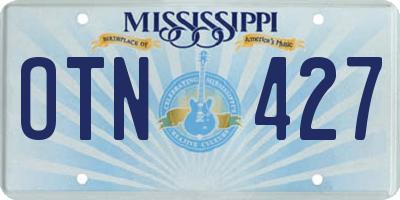 MS license plate OTN427