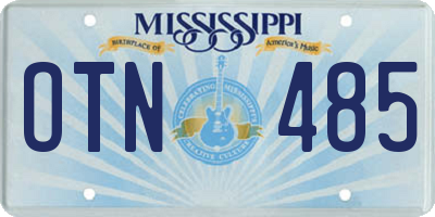 MS license plate OTN485