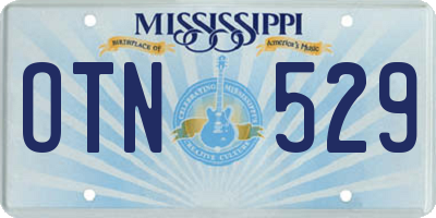 MS license plate OTN529