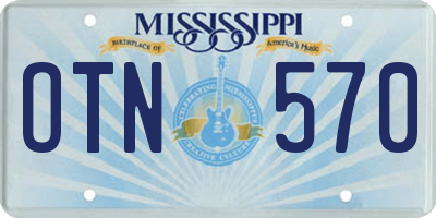 MS license plate OTN570