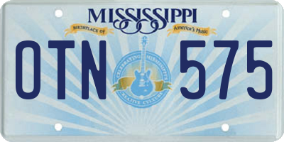 MS license plate OTN575