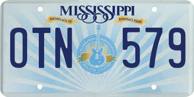 MS license plate OTN579