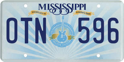 MS license plate OTN596