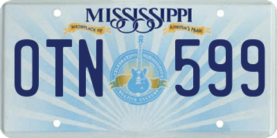 MS license plate OTN599
