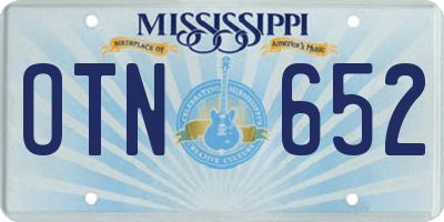 MS license plate OTN652
