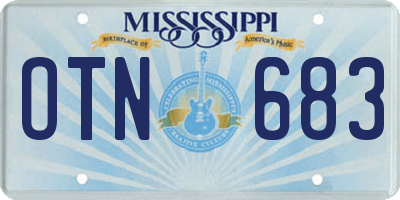 MS license plate OTN683
