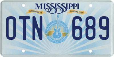 MS license plate OTN689