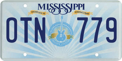 MS license plate OTN779