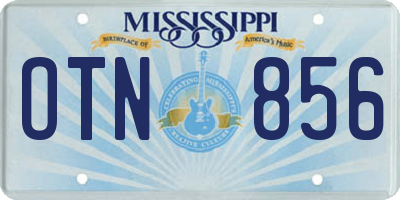 MS license plate OTN856