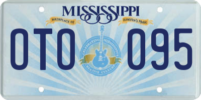 MS license plate OTO095