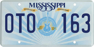 MS license plate OTO163