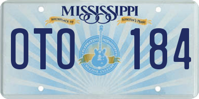 MS license plate OTO184