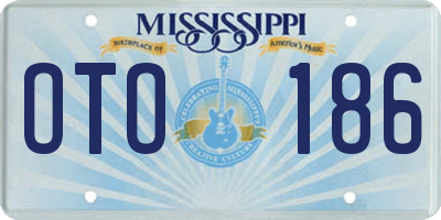 MS license plate OTO186