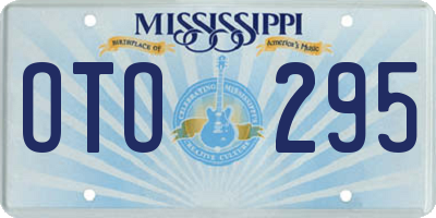 MS license plate OTO295
