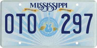MS license plate OTO297