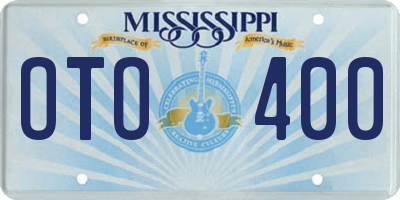 MS license plate OTO400