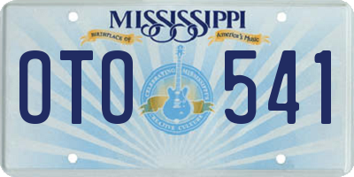 MS license plate OTO541