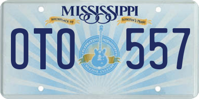 MS license plate OTO557