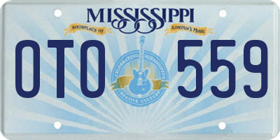 MS license plate OTO559