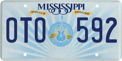 MS license plate OTO592