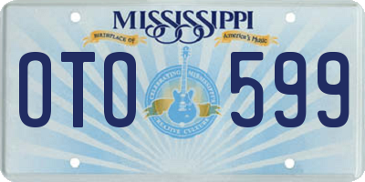 MS license plate OTO599