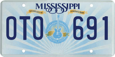 MS license plate OTO691