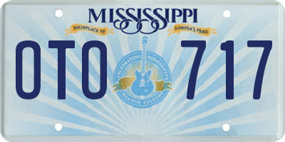 MS license plate OTO717