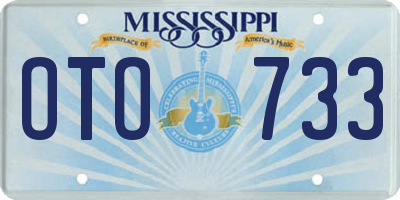 MS license plate OTO733